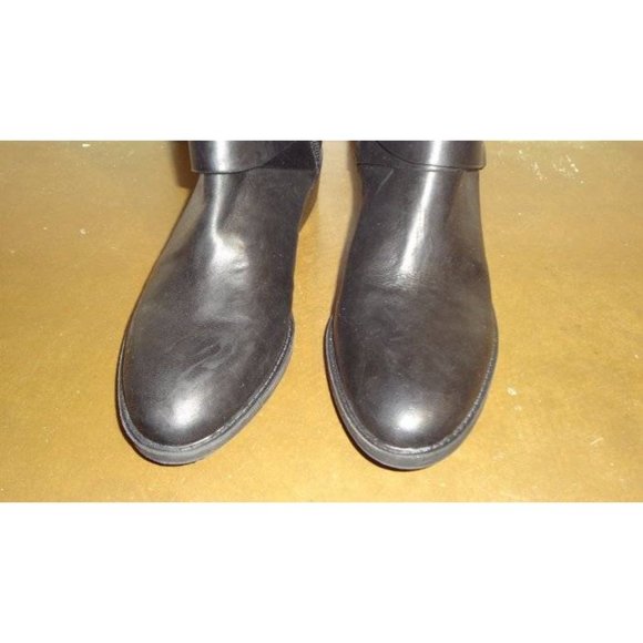 🆕 VINCE CAMUTO Pazell Tall Knee High Buckle Riding Boot Black 5 - Picture 7 of 10